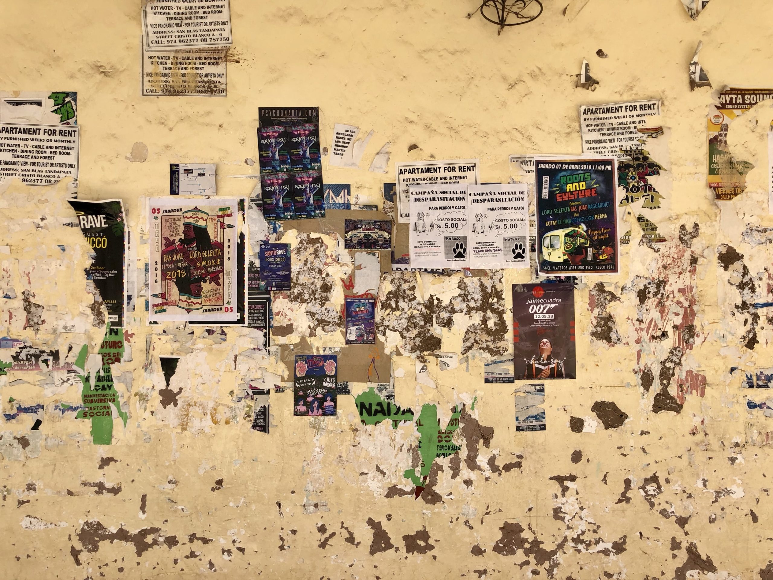 Posters on a wall